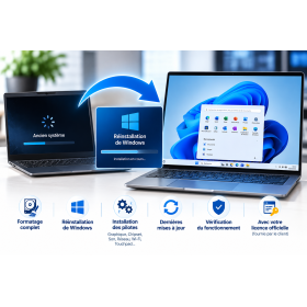 Réinstallation Windows PC portable, Formatage, pilotes et mises a jour | Masco