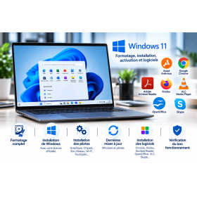 Formatage et installation Windows avec logiciels | Masco Informatique