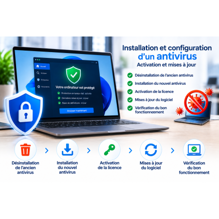 Installation antivirus PC – Activation et mise à jour | Masco