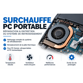 Surchauffe PC Portable – Réparation & Pâte Thermique | MASCO Informatique