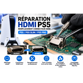 Remplacement port HDMI PS5