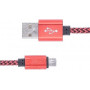 Câble Micro-USB vers USB rouge 2 m