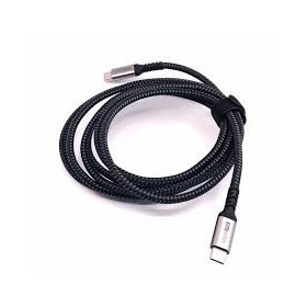 Câble USB-C vers USB-C 1 m nylon tressé gris
