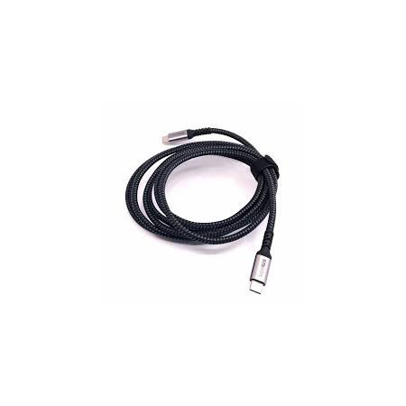 Câble USB-C vers USB-C 1 m nylon tressé gris